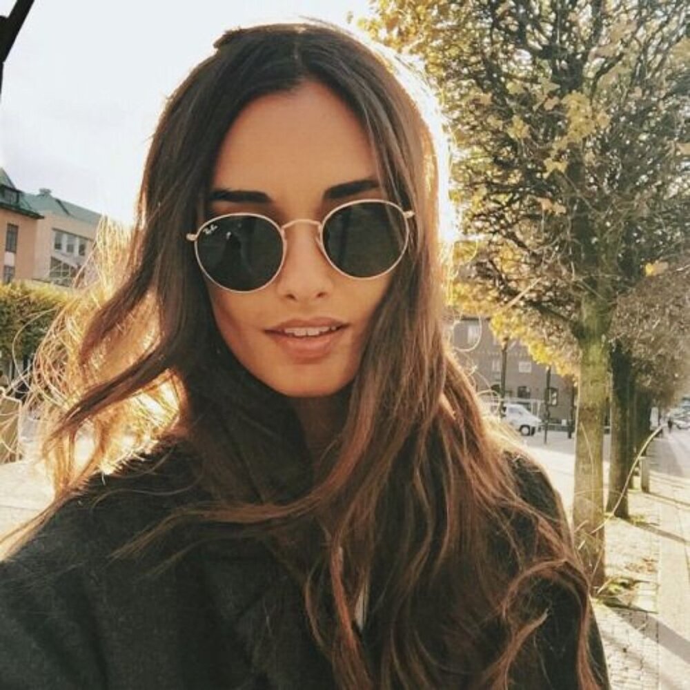 Round Gold/Green Ray Bans